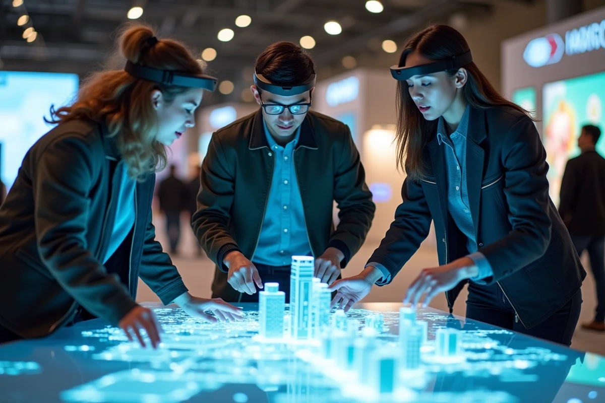 Groupe de jeunes discutant autour d